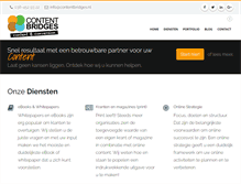 Tablet Screenshot of contentbridges.nl